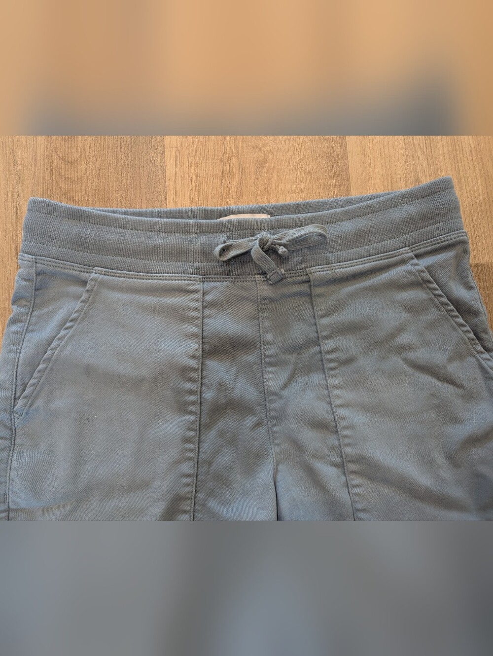 DU/ER Blue Lyocell Blend Drawstring Shorts - Picture 3 of 7